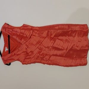 London Times Salmon/Coral Colored Sleeveless Dress Size 12